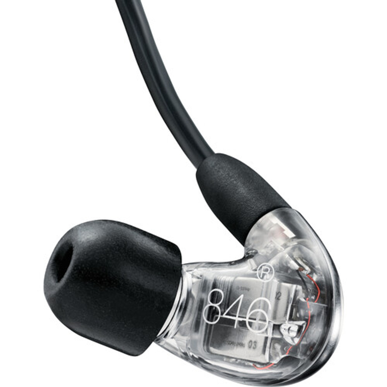  Shure SE215-CL Sound Isolating In Ear Stereo Earphones (Clear)  with 3 Pairs of Triple Flange Sleeves for Better Sound Isolation :  Electronics