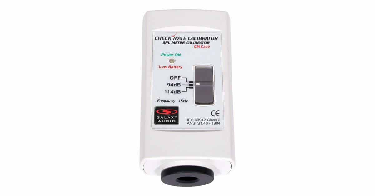 Galaxy Audio CM-C200 Check Mate Sound Pressure Level Meter Calibrator