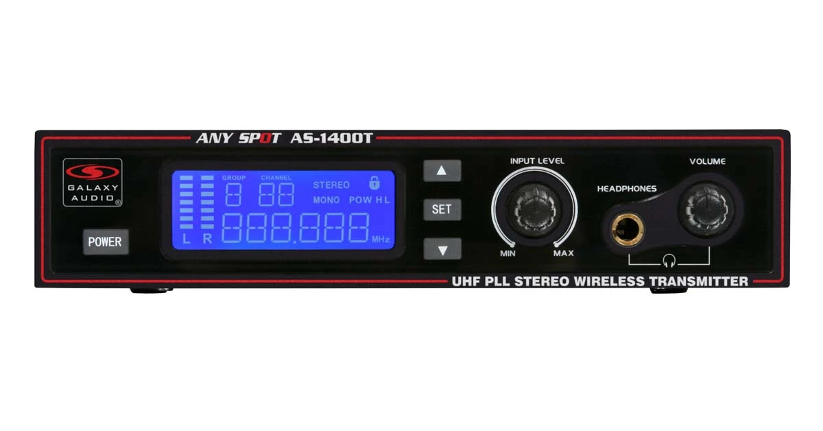 Galaxy Audio AS-1400-2* Wireless Personal In-Ear Monitor System Twin Pack