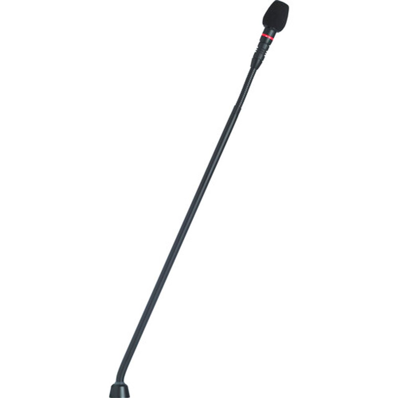Shure MX415LP/N 15" Microflex Modular Gooseneck Microphone with Top Light Ring (Black, No Preamp, No Mic Capsule) (MX415LP/N)
