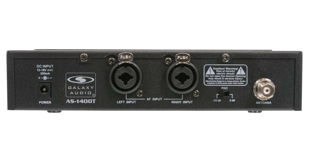 Galaxy Audio AS-1406* Wireless Personal In-Ear Monitor System With EB6 Ear Bud Upgrade