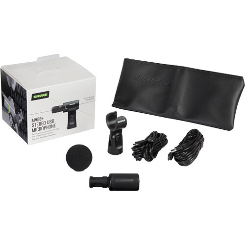 Shure MV88+ Home Kit Digital Stereo USB Condenser Microphone for