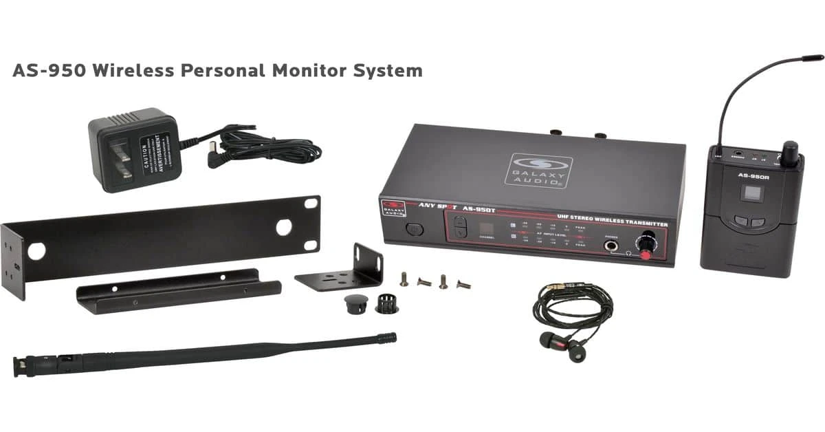 Galaxy Audio AS-950* 16 Channel Stereo Wireless Personal In-Ear Monitor System