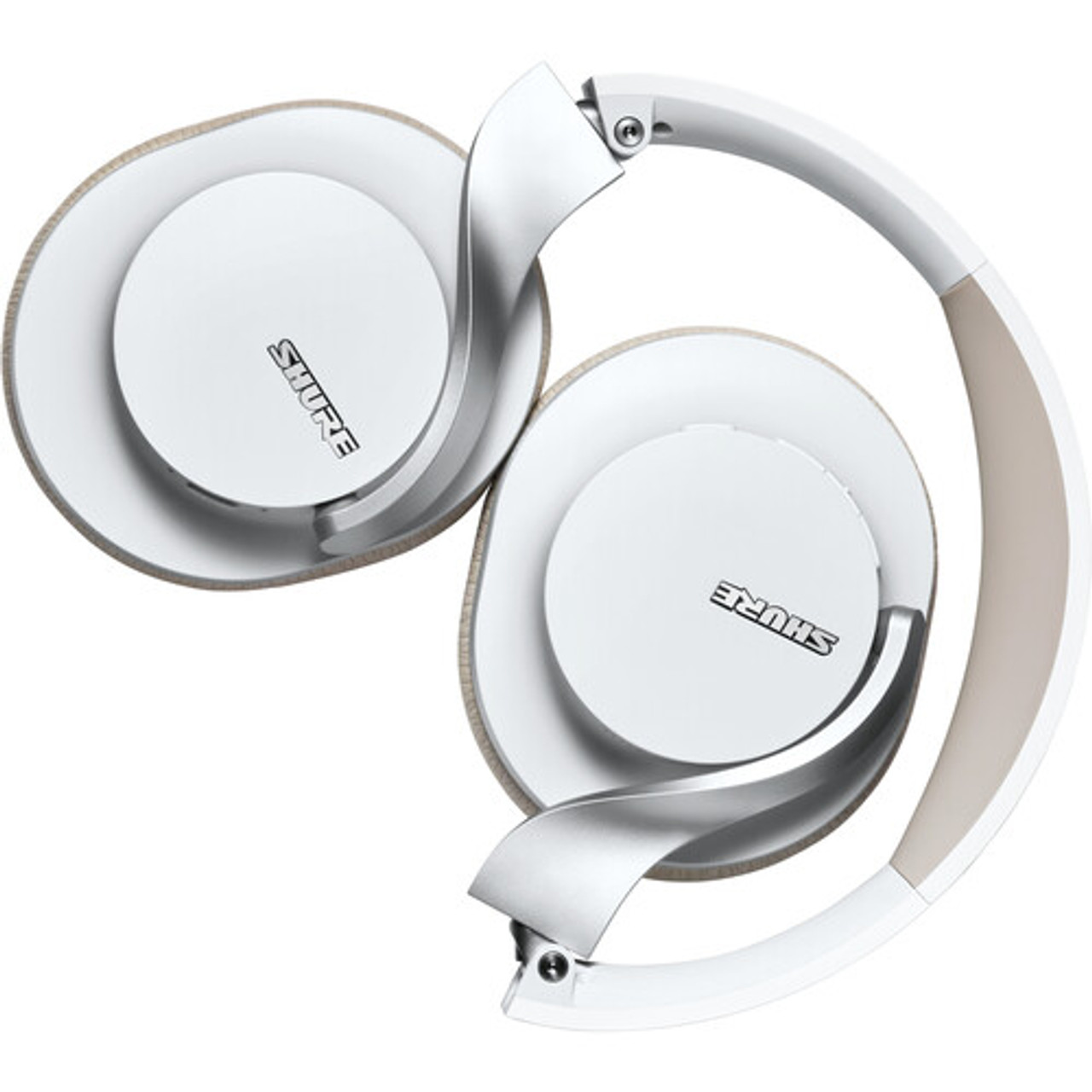 Shure SBH1DYWH1 AONIC 40 Noise-Canceling Wireless Over-Ear Headphones (White/Tan) (SBH1DYWH1)