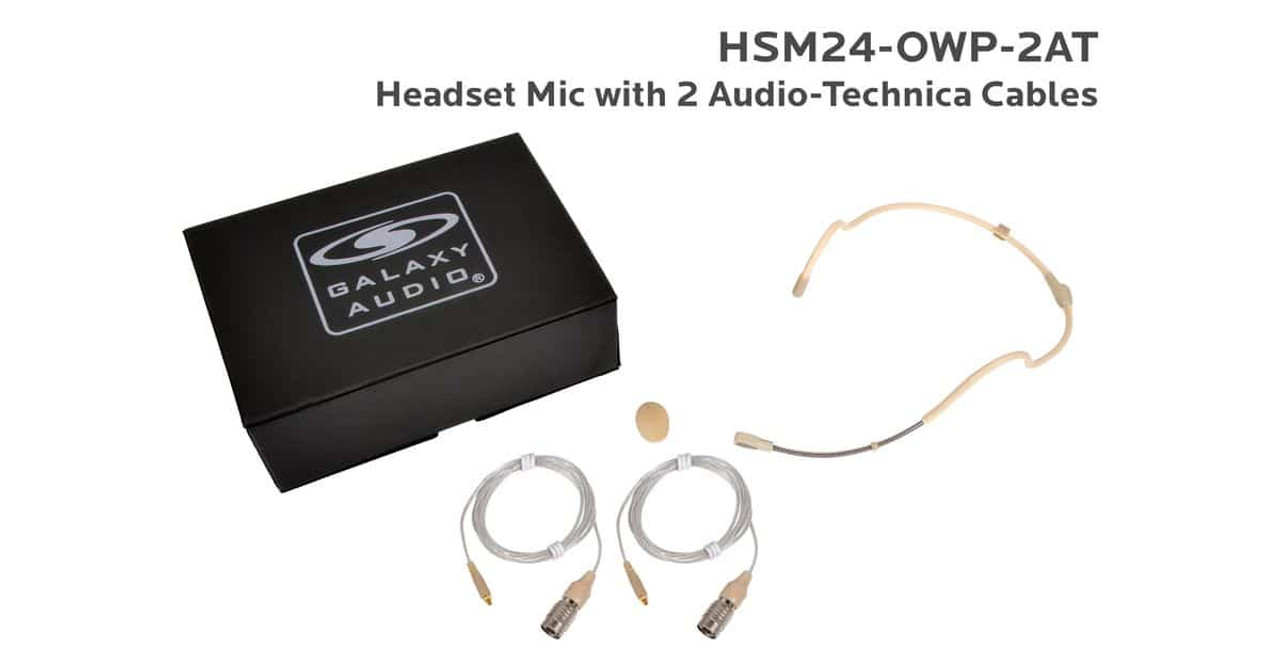 Galaxy Audio HSM24-OWP-2AT Waterproof Dual Ear Headset Mic (HSM24-OWP-2AT)