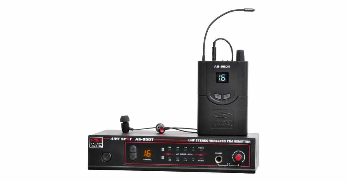 Galaxy Audio AS-950-2* Affordable Twin Pack In-Ear Monitoring System