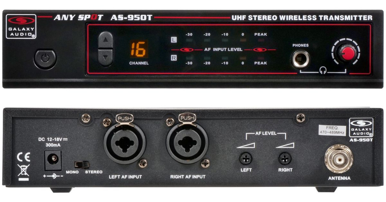 Galaxy Audio AS-950T* Transmitter For 950 Series