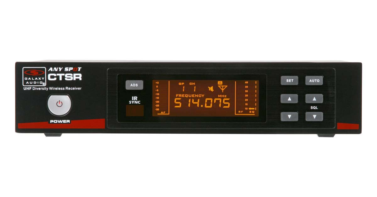 Galaxy Audio CTSR/85GTR* Tour Grade Vocal Artist Wireless Microphone System For Guitar