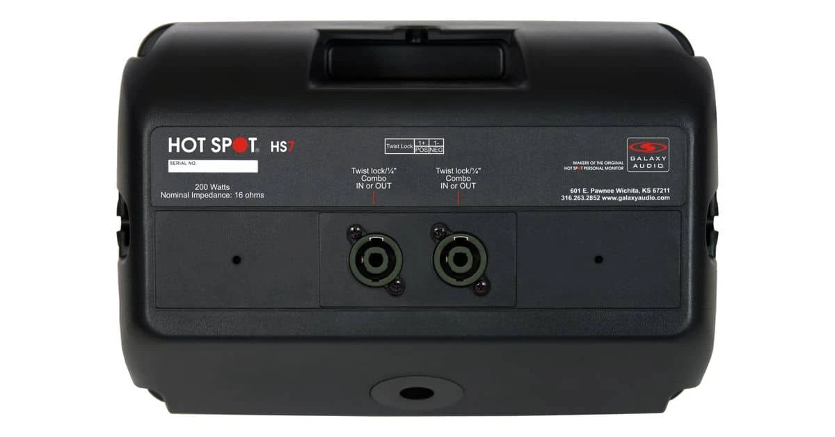 Galaxy Audio HS7 Hot Spot The Original Monitor For Live Stage Near-Field Vocal Monitoring