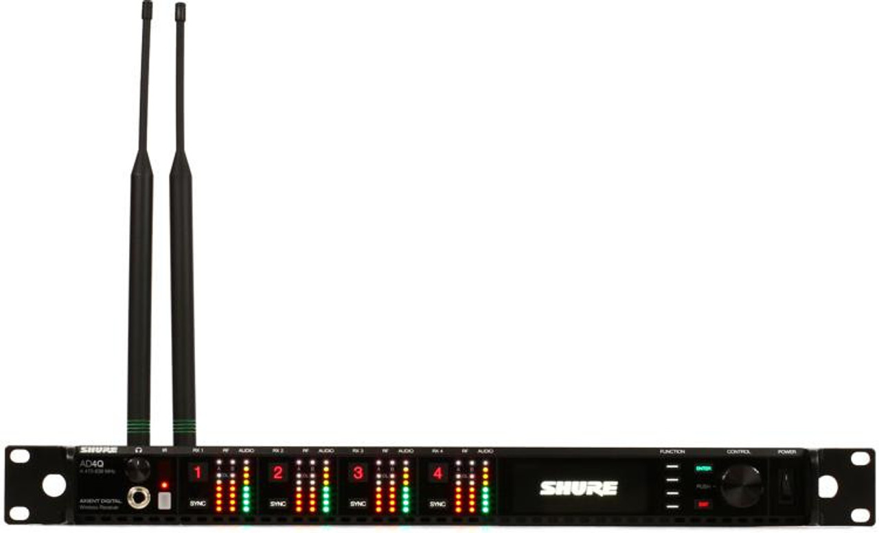 Shure AD4Q-DC=-B Four-Channel Digital Wireless Receiver (AD4Q-DC=-B)