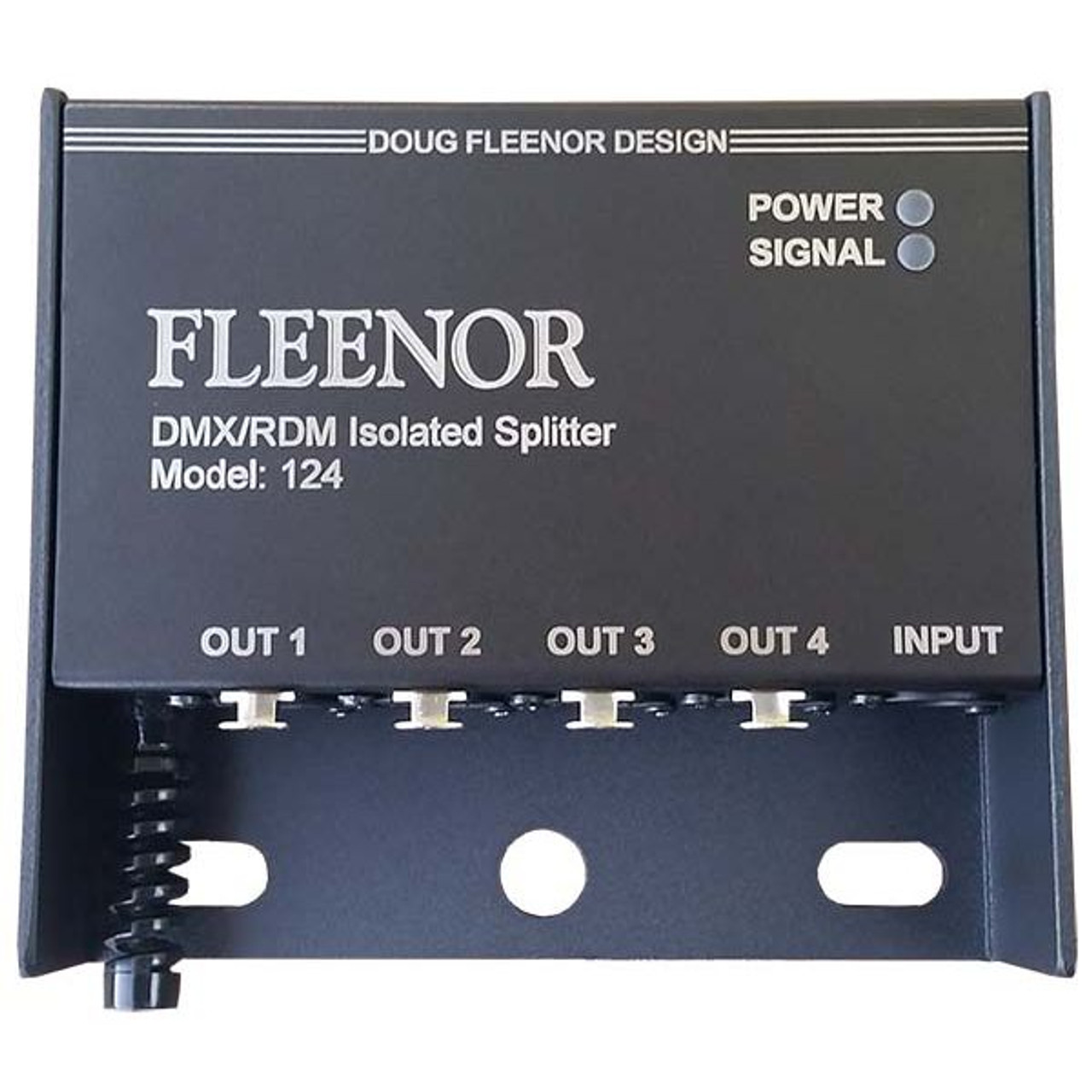 DFD 124-TB-JBOX DMX/RDM Isolated Splitter with 1-Input, 4-Outputs and Terminal Blocks in Junction Box (124-TB-JBOX)