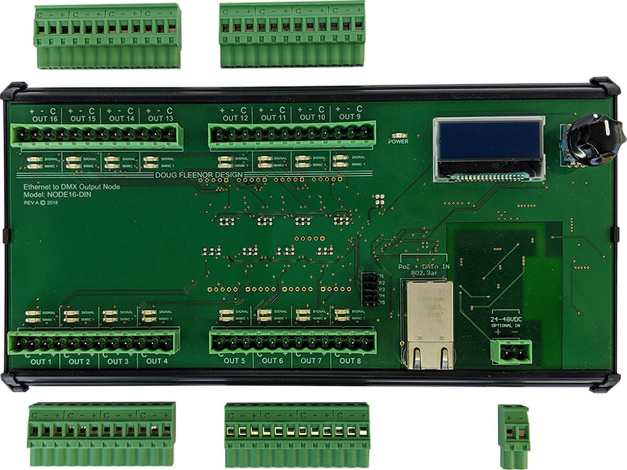 Doug Fleenor Design BMSWITCHPCB DMX Address Switch Assembly on PC Board (BMSWITCHPCB)