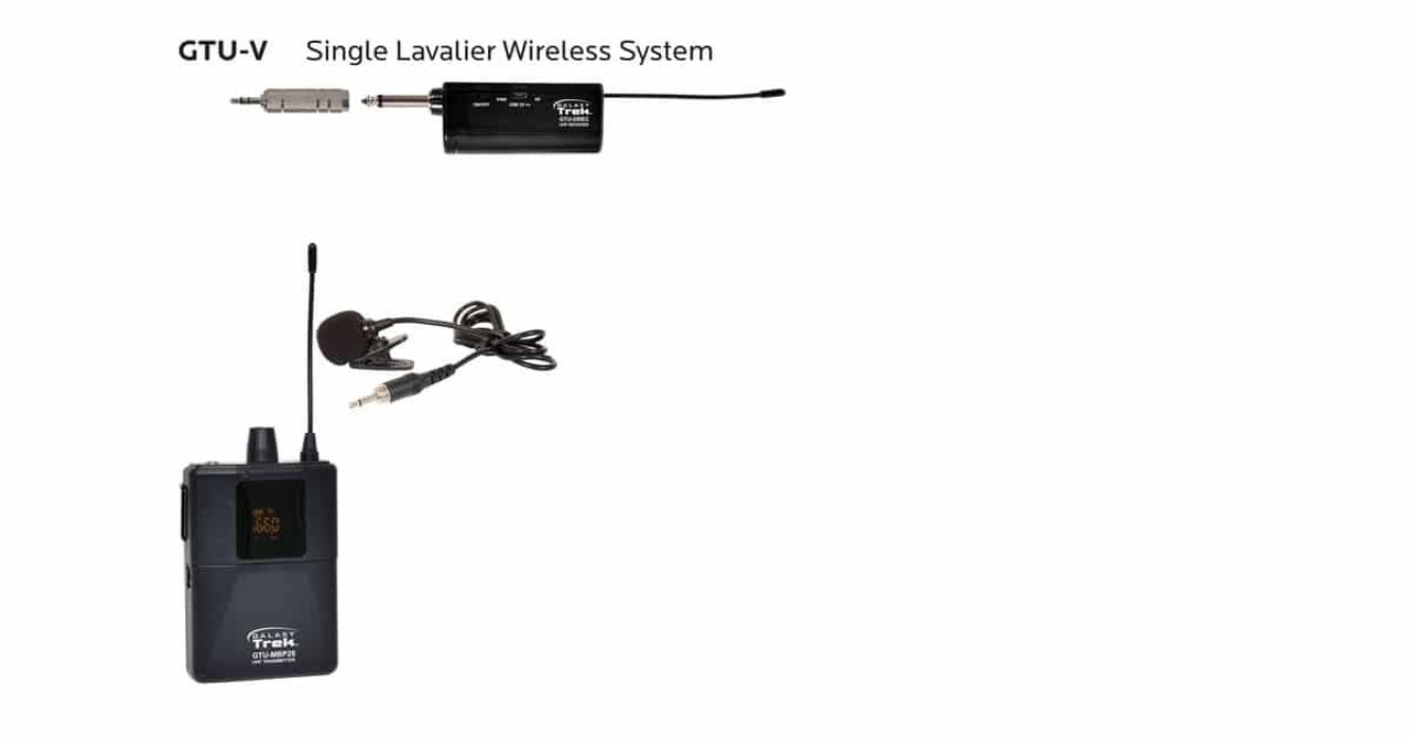 Galaxy Audio GTU-V0P5A0 Trek UHF Lavalier Wireless System A Band 