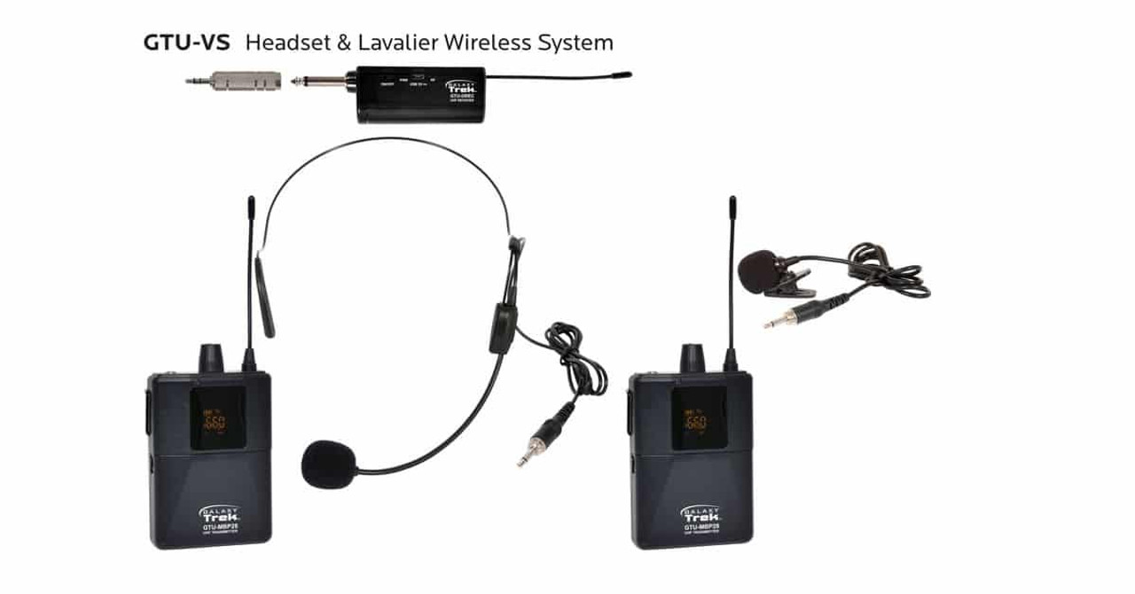 Galaxy Audio GTU-VSP5AB Trek UHF Lavalier & Headset Wireless System