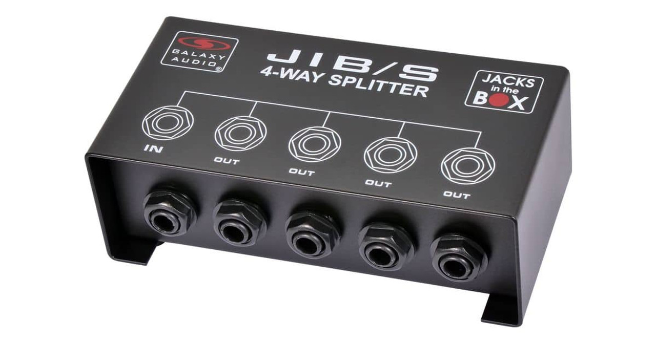 Galaxy Audio JIBS Four-Way 1/4″ Splitter