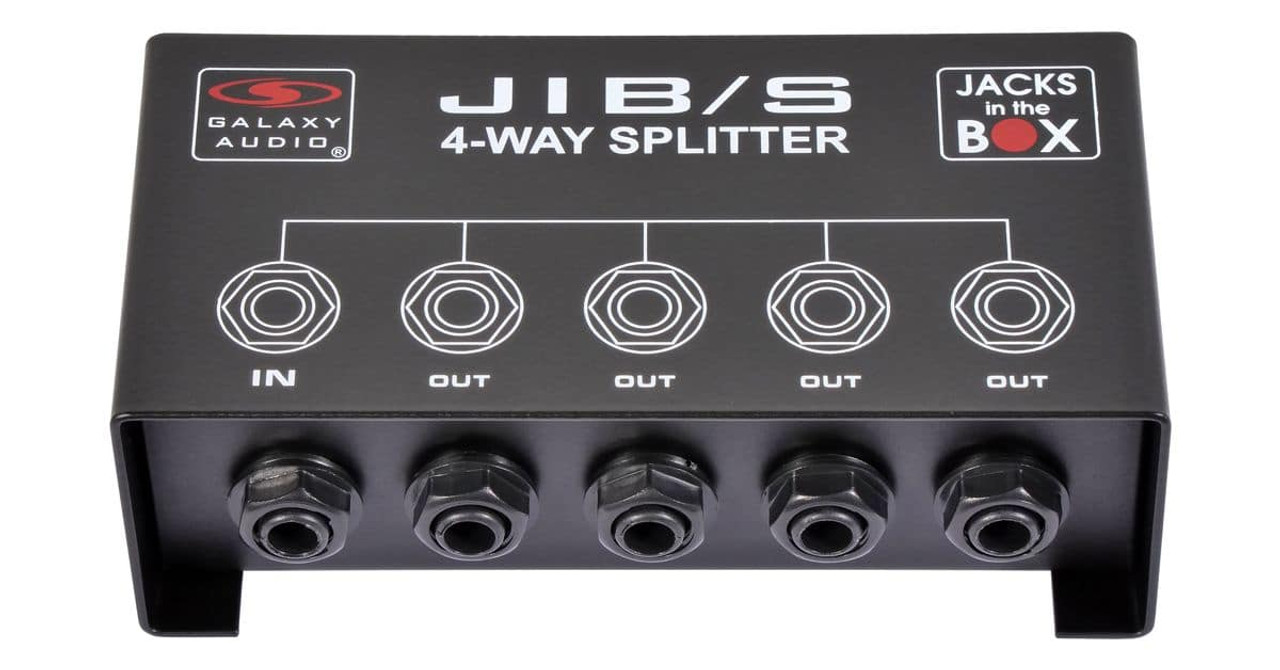 Galaxy Audio JIBS Four-Way 1/4″ Splitter