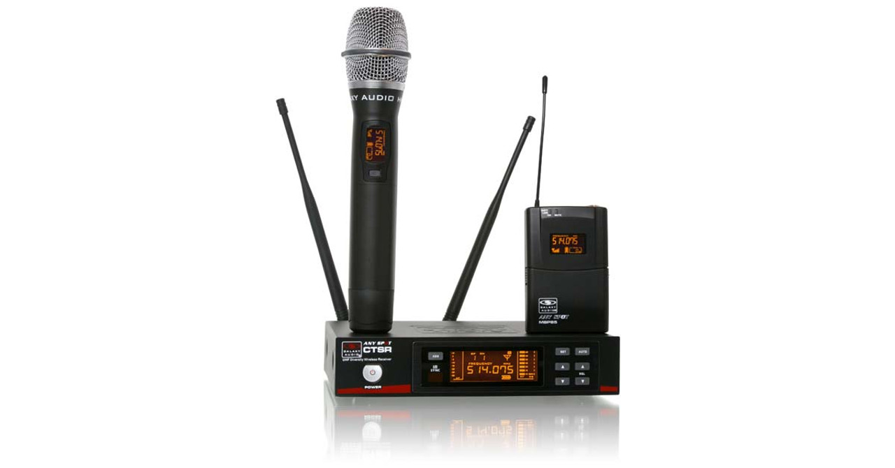 Galaxy Audio CTSR/85 w/ESM8 or HSM8 Wireless Microphone System With HSM8 Or ESM8
