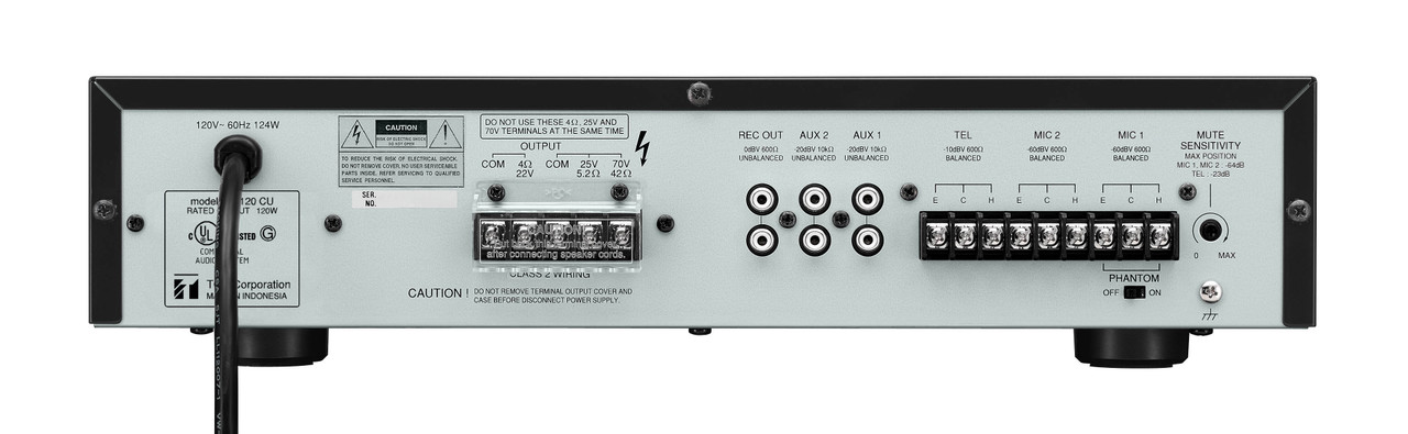 家電 TOA PA AMPLIFER MODEL A-1803 TRIO MIXER MX-5X TOA A-1803 PA Mixer Amplifier 30W/4, 100V AC/DC Power, 2 Zone (E