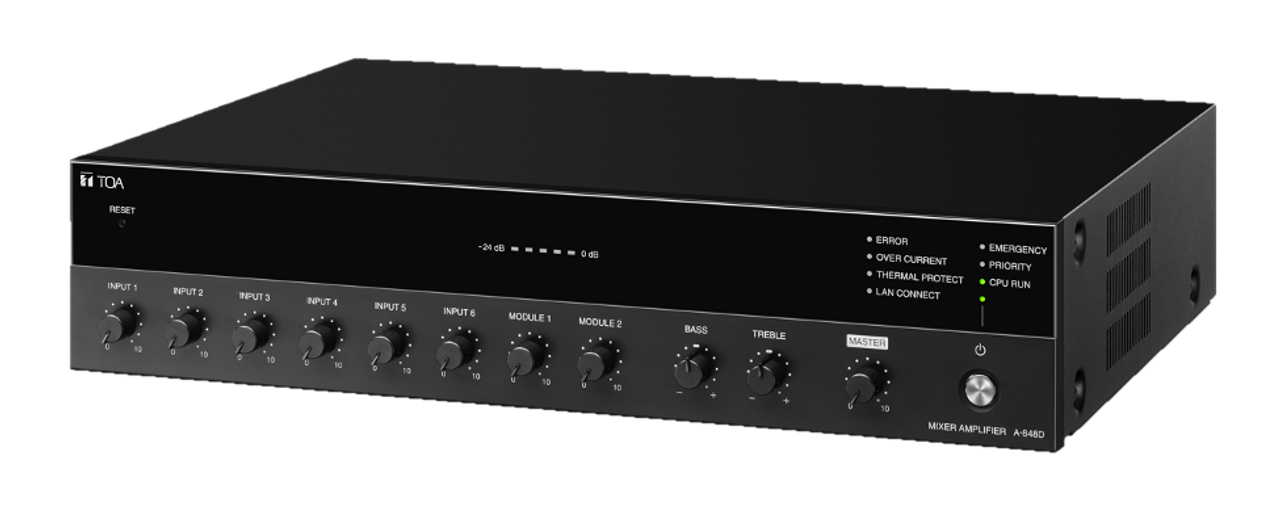 TOA A-824D 240W 800D Series Digital Mixer Amplifier 