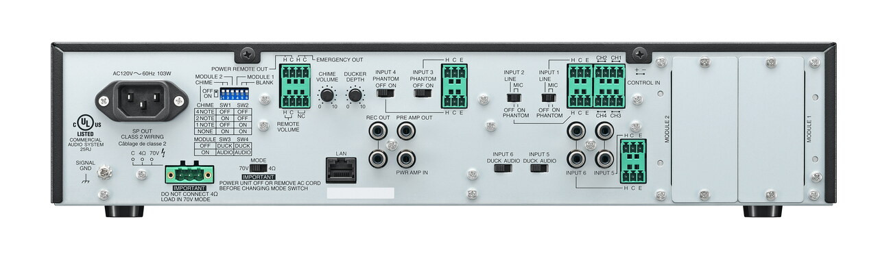 TOA A-824D 240W 800D Series Digital Mixer Amplifier - GoKnight
