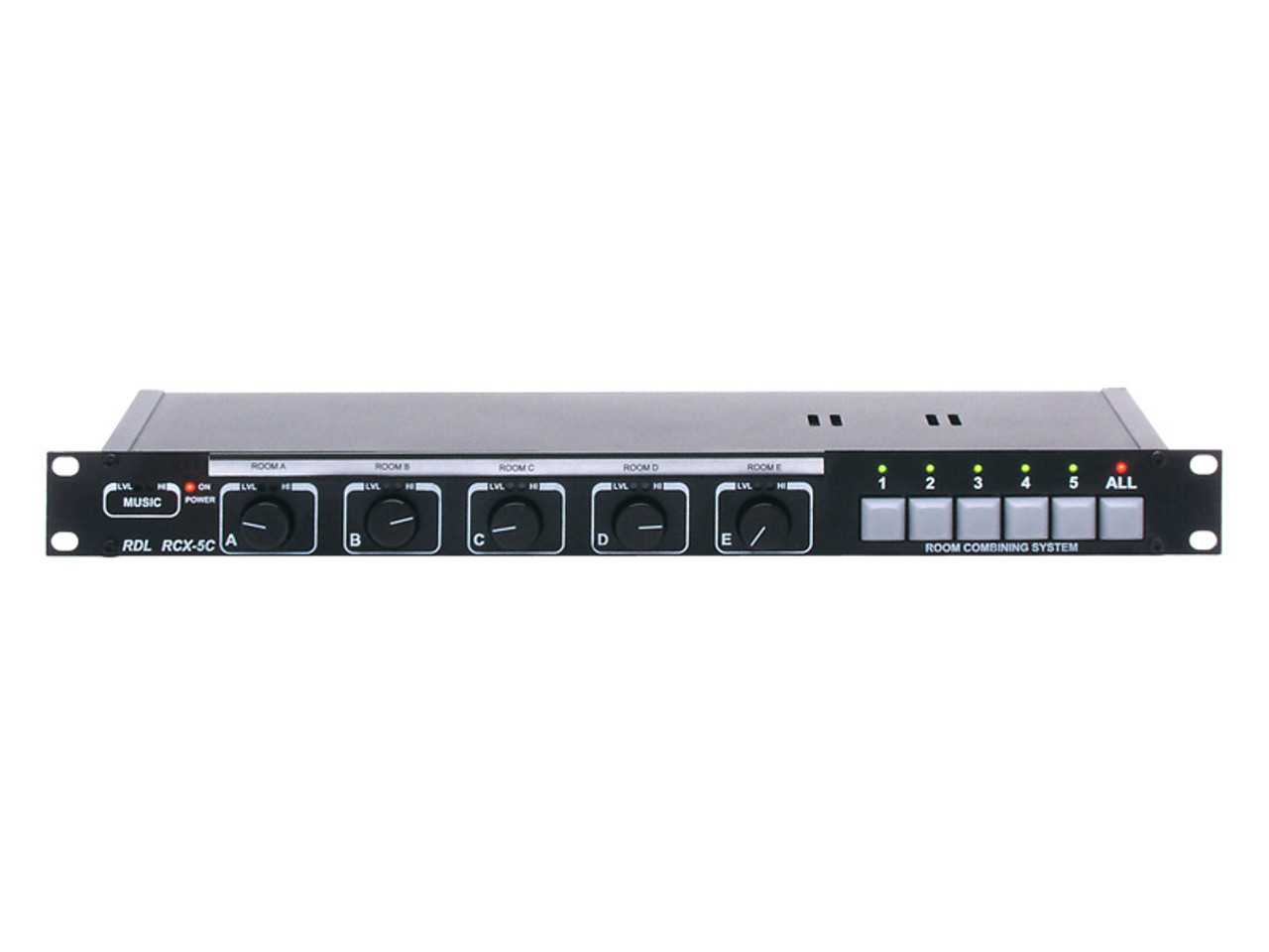 RDL RCX-5C Five Zone Audio Controller for RDL RCX Series Room Combining System (RCX-5C)