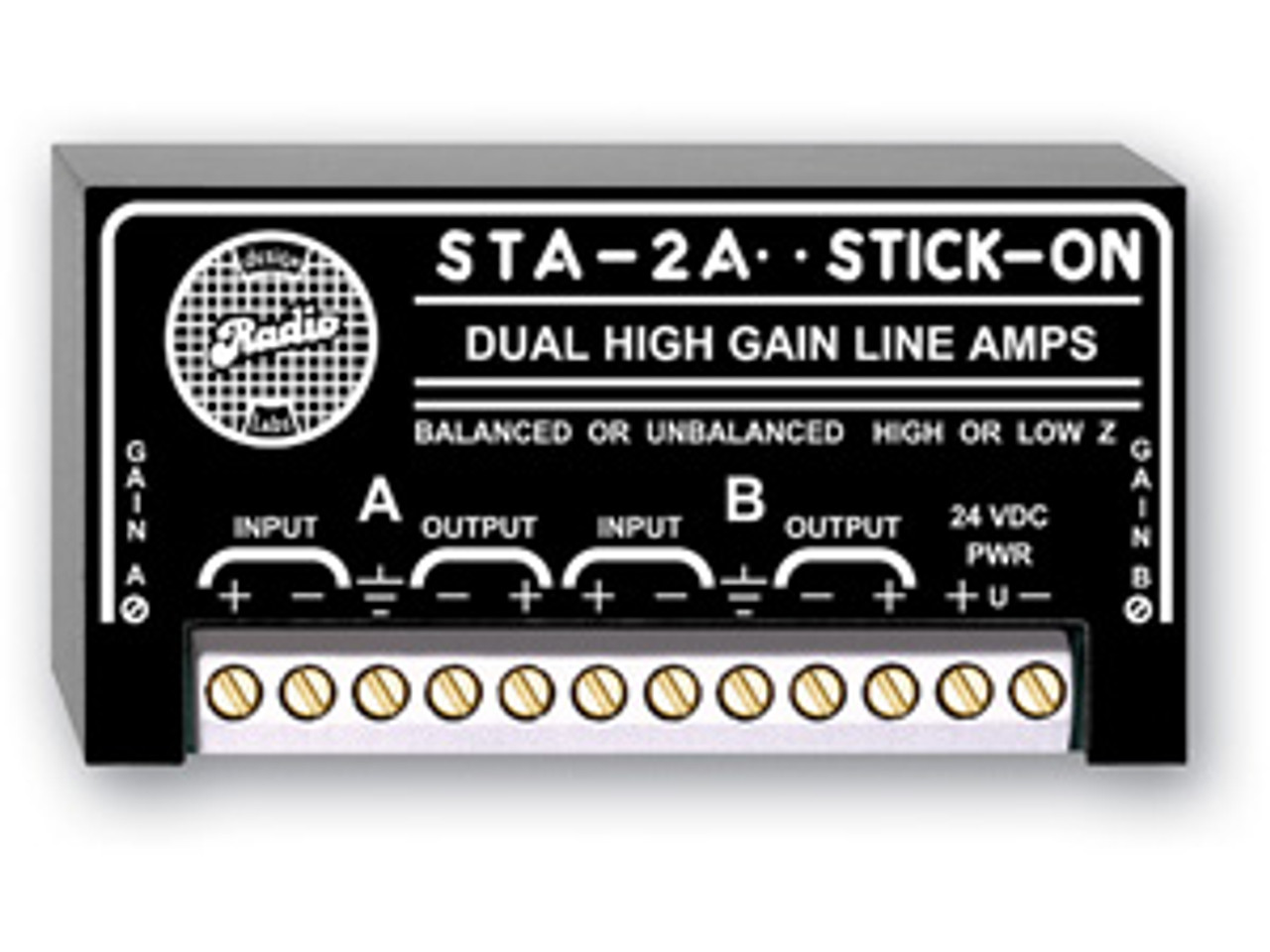 RDL STA-2A Dual High Gain Line Amplifiers (STA-2A)