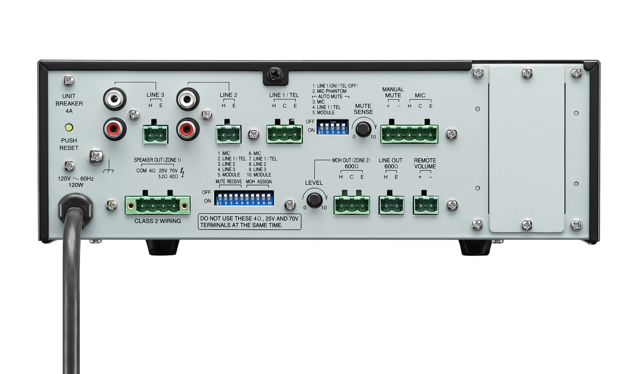 TOA BG-2120CU 120W 5 Input Mixer & Amplifier
