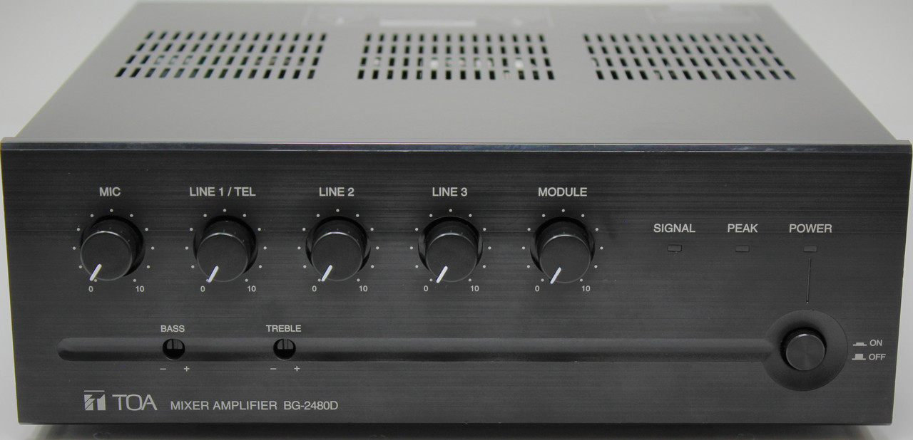 TOA BG-2240D-AM 240W 5 Input Mixer & Amplifier 