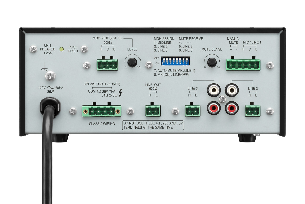 TOA BG-235CU 35W 3 Input Mixer & Amplifier