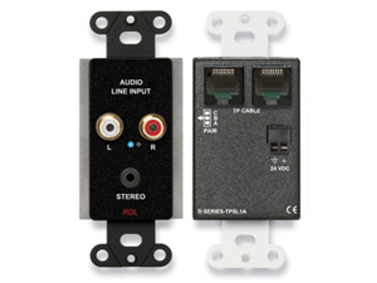 RDL D-TPSL1A Active Single-Pair Sender - Twisted Pair Format-A - Mini-Jack & Stereo RCA In