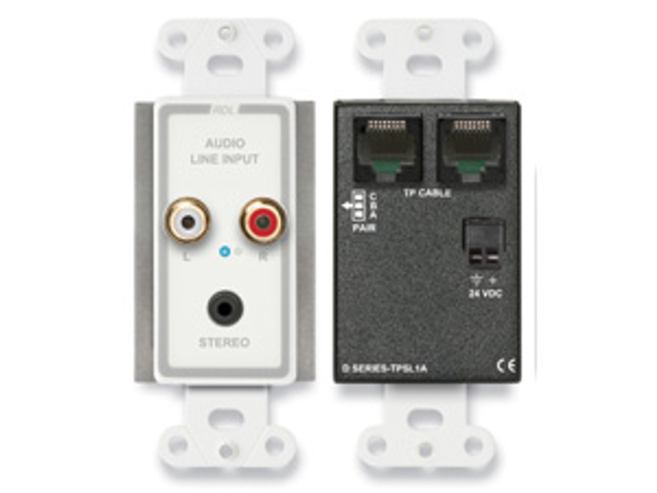 RDL D-TPSL1A Active Single-Pair Sender - Twisted Pair Format-A - Mini-Jack & Stereo RCA In