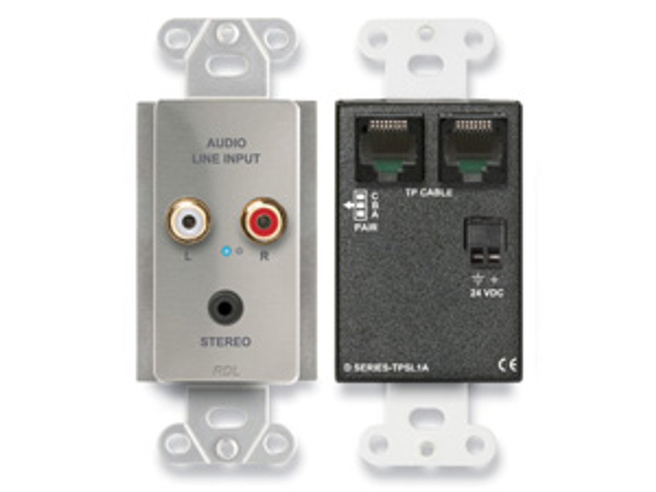 RDL D-TPSL1A Active Single-Pair Sender - Twisted Pair Format-A - Mini-Jack & Stereo RCA In