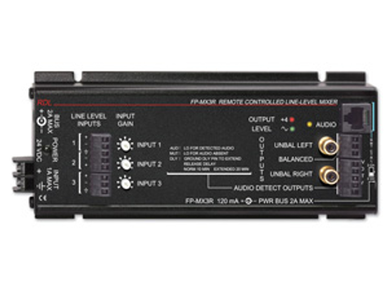 RDL FP-MX3R Remote Controlled Line-Level Mixer (FP-MX3R)