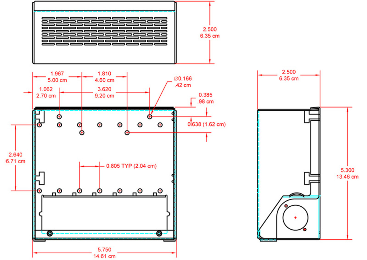 RDL SR-4 STICK-ON Series Mounting Rack - 7 Modules (SR-4)