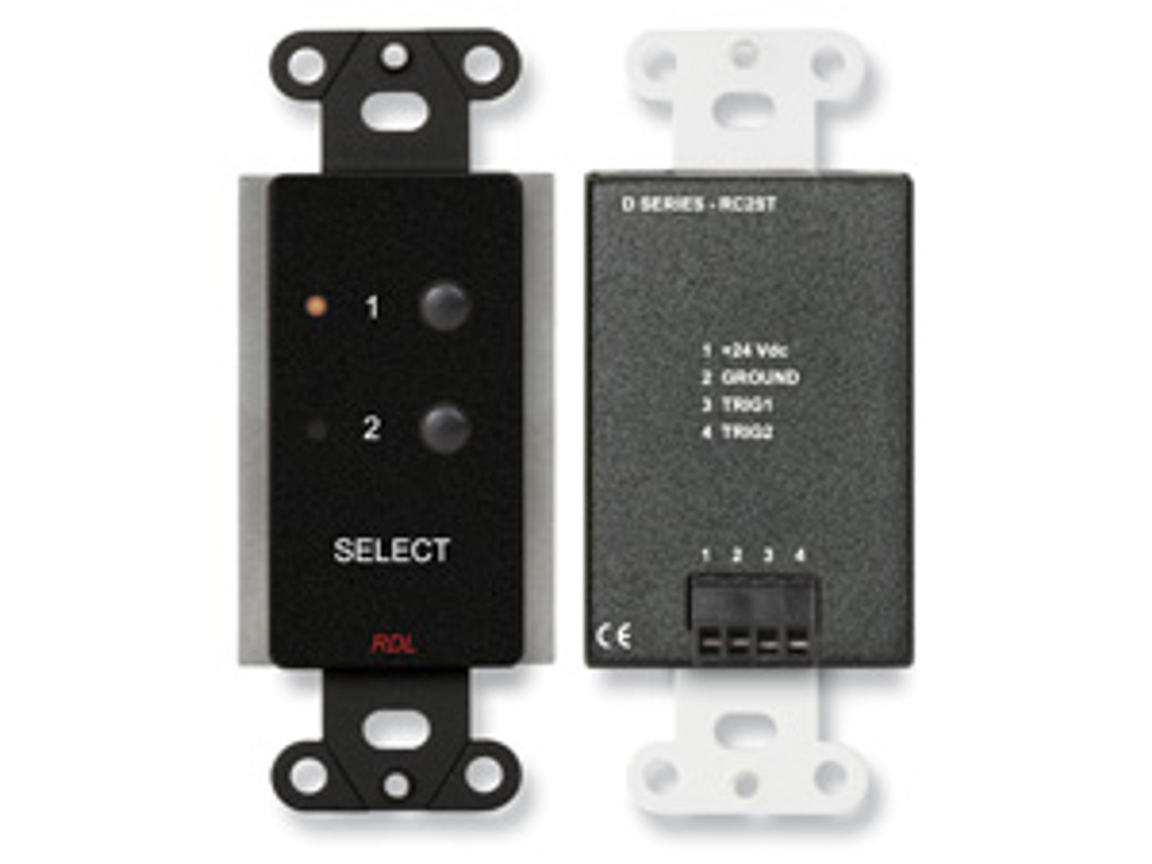 RDL D-RC2ST 2 Channel Remote Control for STICK-ON - Remote Selection of Audio or Video Sources (DRC2ST)