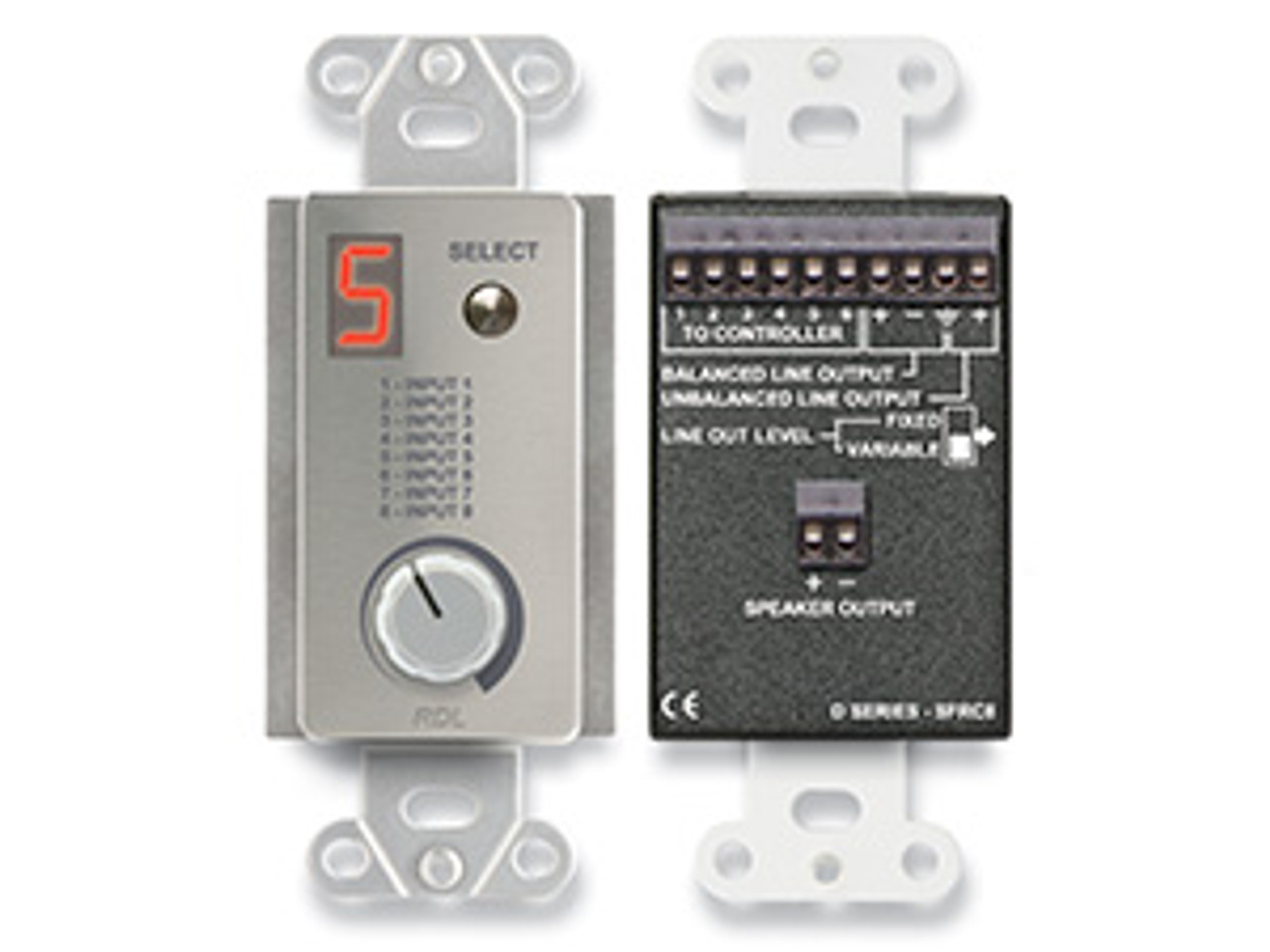 RDL D-SFRC8 Room Control Station for SourceFlex Distributed Audio System (DSFRC8)