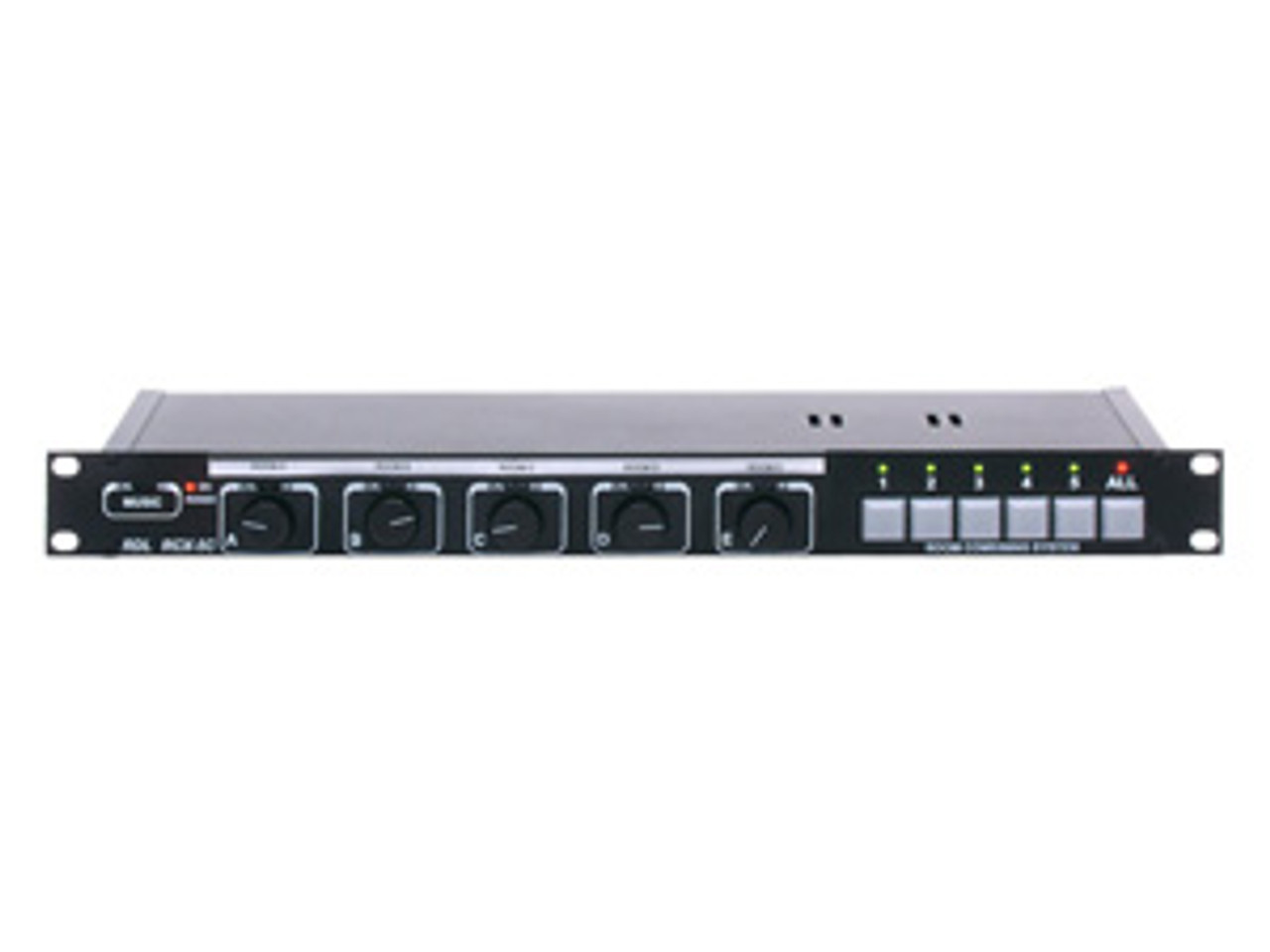 RDL RCX-5CM Five Zone Audio Controller for RDL RCX Series Room Combining System with Microphone Muting (RCX-5CM)