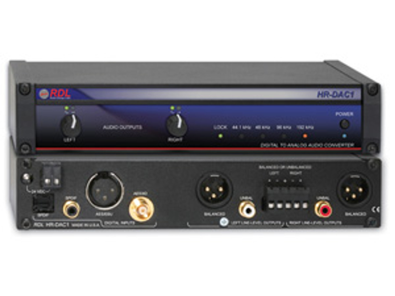 RDL HR-DAC1 Digital to Analog Converter - 24 bit 192 kHz (HR-DAC1)