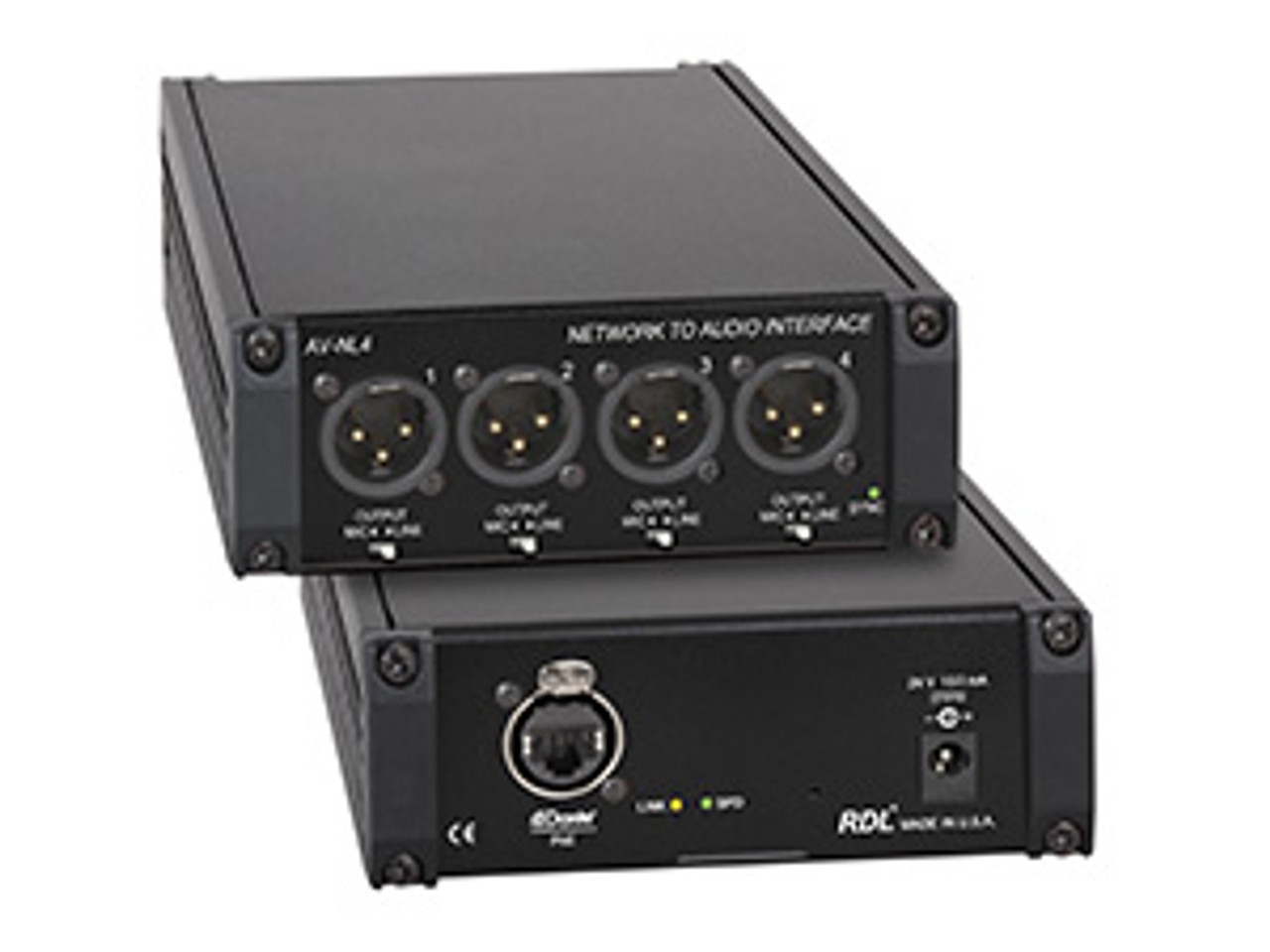 RDL AV-NL4 Network to Audio Interface (AV-NL4)