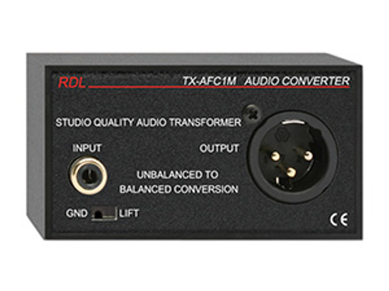RDL TX-AFC1M Unbalanced to Balanced Audio Transformer - RCA, XLR (TX-AFC1M)