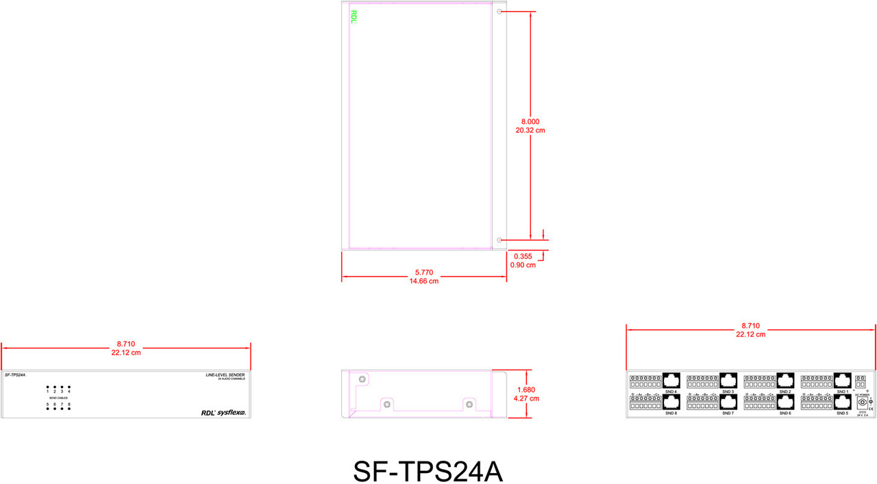 RDL SF-TPS24A Line-Level Sender (SF-TPS24A)