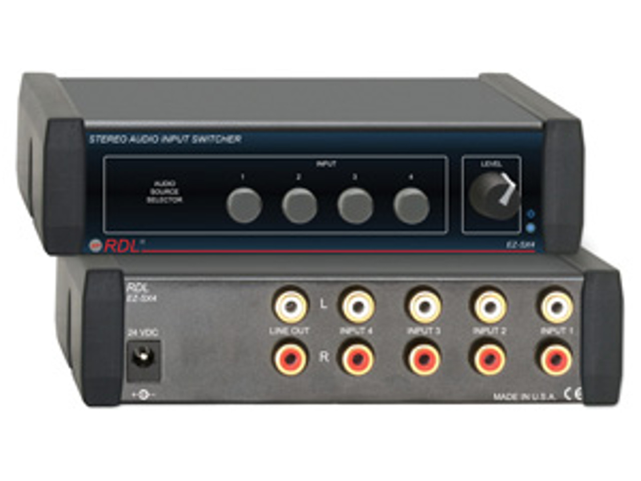 RDL EZ-SX4 Stereo Audio Input Switcher - 4X1 (EZ-SX4)