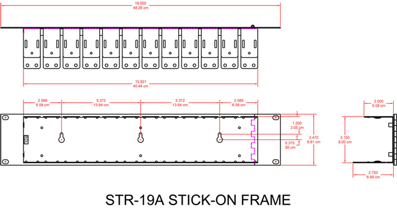 RDL STR-19A Stick-On Series Racking System (12 Modules) (STR-19A)