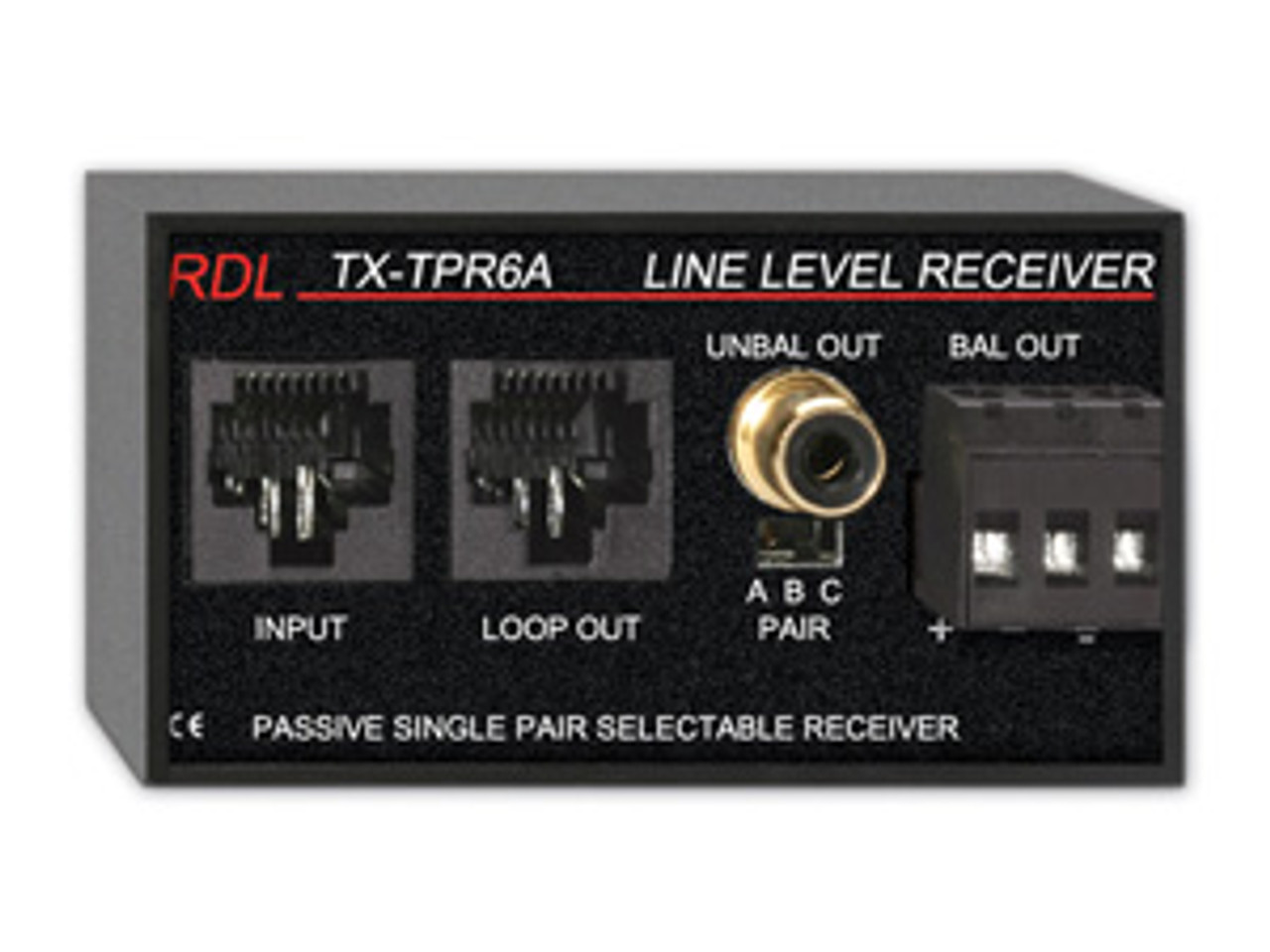 RDL TX-TPR6A Passive Single-Pair Receiver - Twisted Pair Format-A (TX-TPR6A)