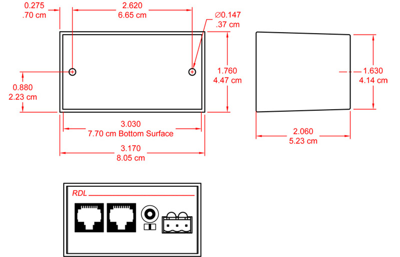 RDL TX-TPR6A Passive Single-Pair Receiver - Twisted Pair Format-A (TX-TPR6A)