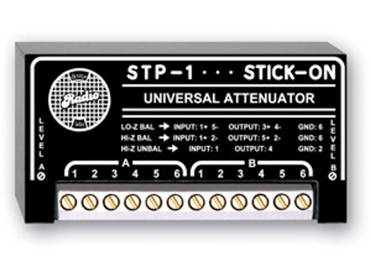 RDL STP-1 Universal Audio Attenuator - 2 Channel (STP-1)