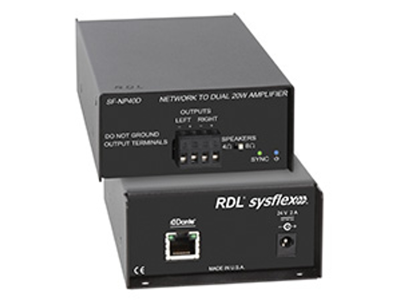 RDL SF-NP40D Network to 40 W Stereo Power Amplifier (SF-NP40D)