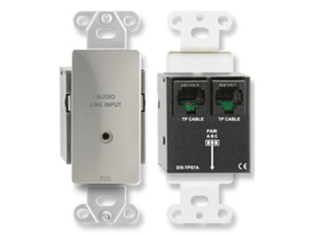 RDL DS-TPS7A Format-A Passive Single-Pair Sender with Mini Jack (Stainless Steel) (DS-TPS7A)