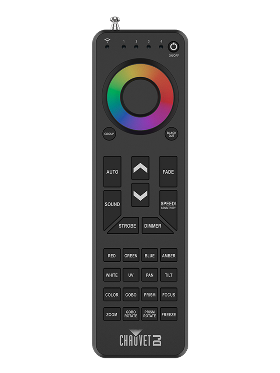 Chauvet DJ RFCXL Handheld Remote Control for RF-Enabled Lighting Fixtures (RFCXL)