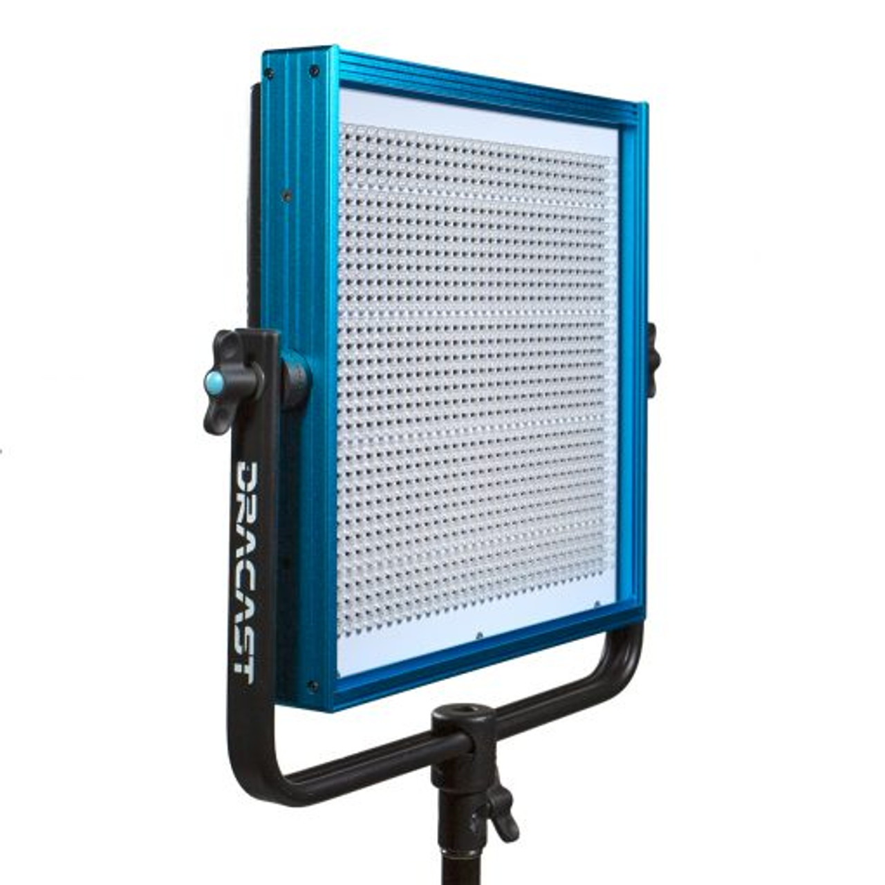DRACO BROADCAST Pro Series LED1000 Bi-Color LED 2 Light Kit with V-Mount Battery Plates and Light Stands (DR1000BCV2KQ) 
